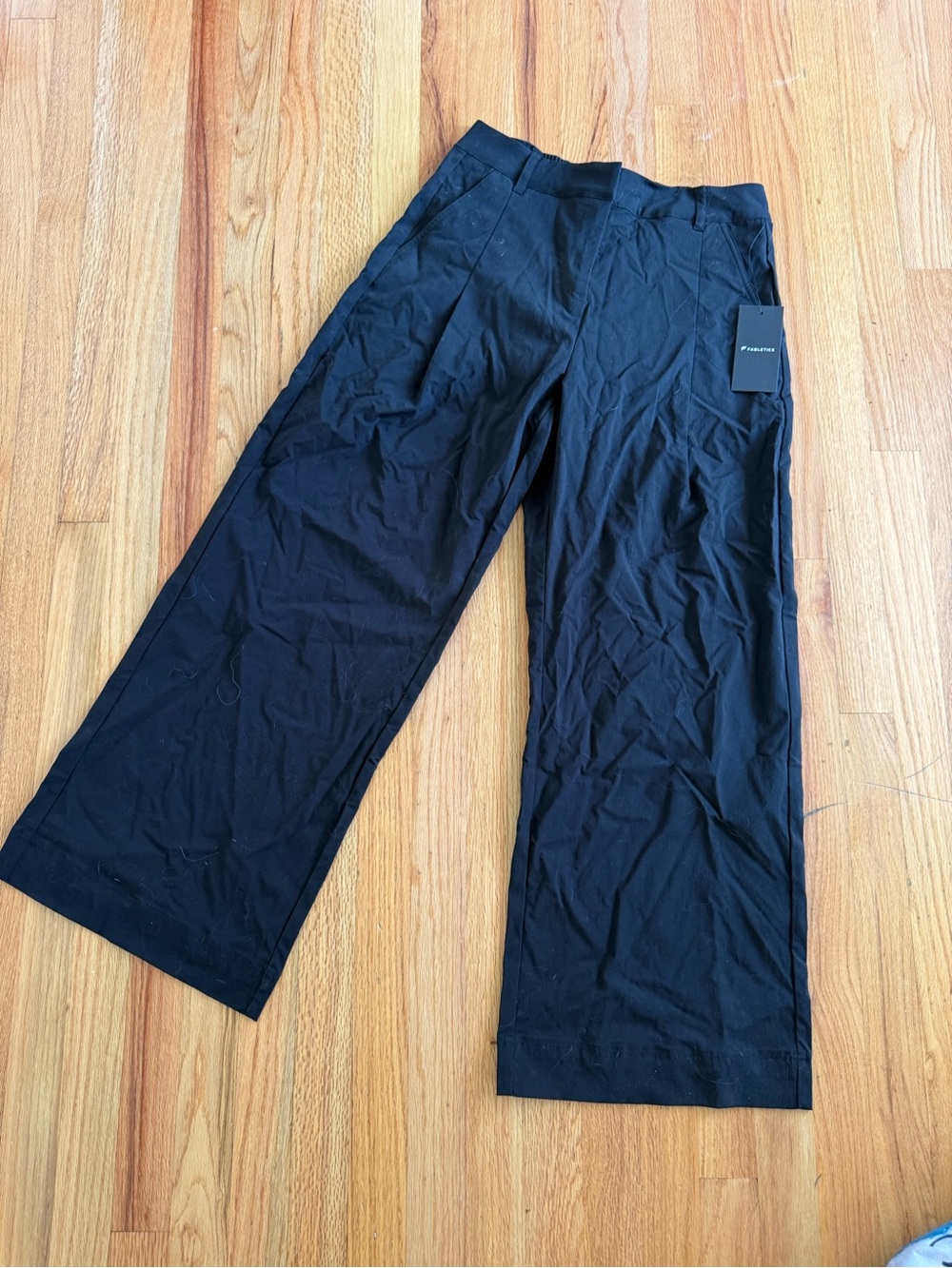 Fabletics Black Wide-Leg Chinos